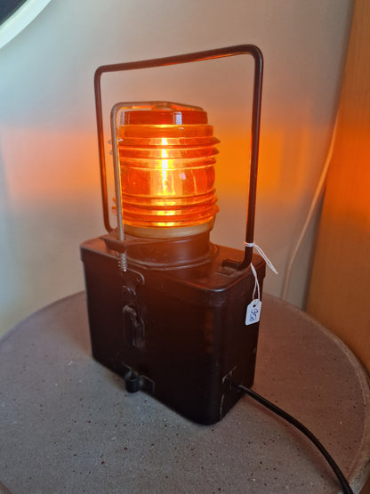 Lampe lanterne de bateau vintage convertie 220V | Lampe marine ancienne