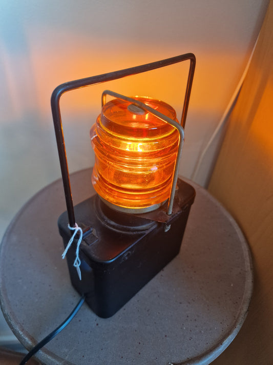 Lampe lanterne de bateau vintage convertie 220V | Lampe marine ancienne