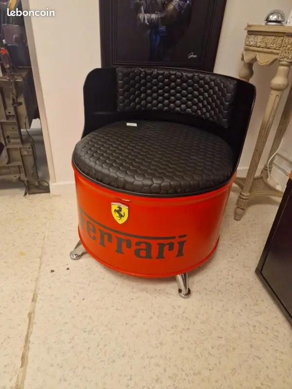 Lot 2 Fauteuils Industriel Ferrari – Réalisé à partir d’un Baril d’Huile 200L Vintagedison