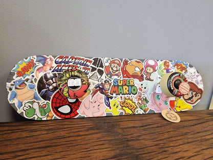 Mini skateboard girly porte manteau  pop art Etsy