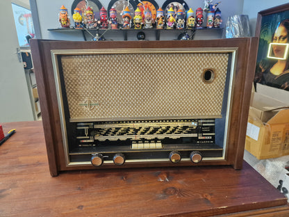 Radio Vintage Ducretet Thomson Bluetooth – Enceinte Bluetooth restaurée en Ardèche avec haut-parleur d'origine et rétroéclairage LED