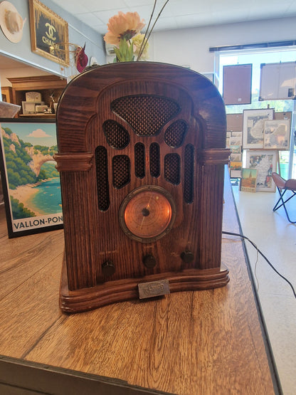 Radio vintage Spirit of St. Louis années 1990 – Enceinte Bluetooth 5.3 – Auxiliaire – Création VINTAGEDISON
