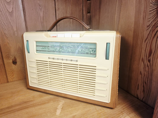 Radio Philips Vintage Rénovée – Enceinte Bluetooth avec Batterie Rechargeable – Pièce Unique Restaurée en Ardèche