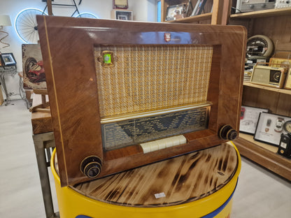 Radio Philips vintage FM fonctionnelle – Enceinte Bluetooth intégrée – Boîtier bois – Radio ancienne restaurée rétro déco