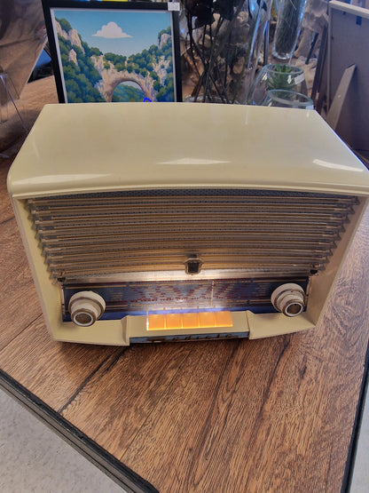 Radio Radiola Vintage Bluetooth – Radio Ancienne Transformée en Enceinte Bluetooth avec Haut-Parleur JVC