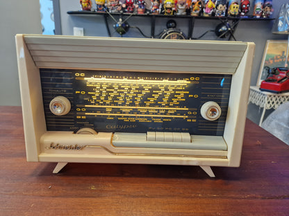 Radio Schneider Calypso Bluetooth Vintage – Enceinte Bluetooth Artisanale Restaurée – Fabrication Française en Ardèche