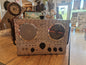 Radio Spirit of St. Louis vintage convertie en enceinte Bluetooth rechargeable – Double système indépendant – Pièce unique