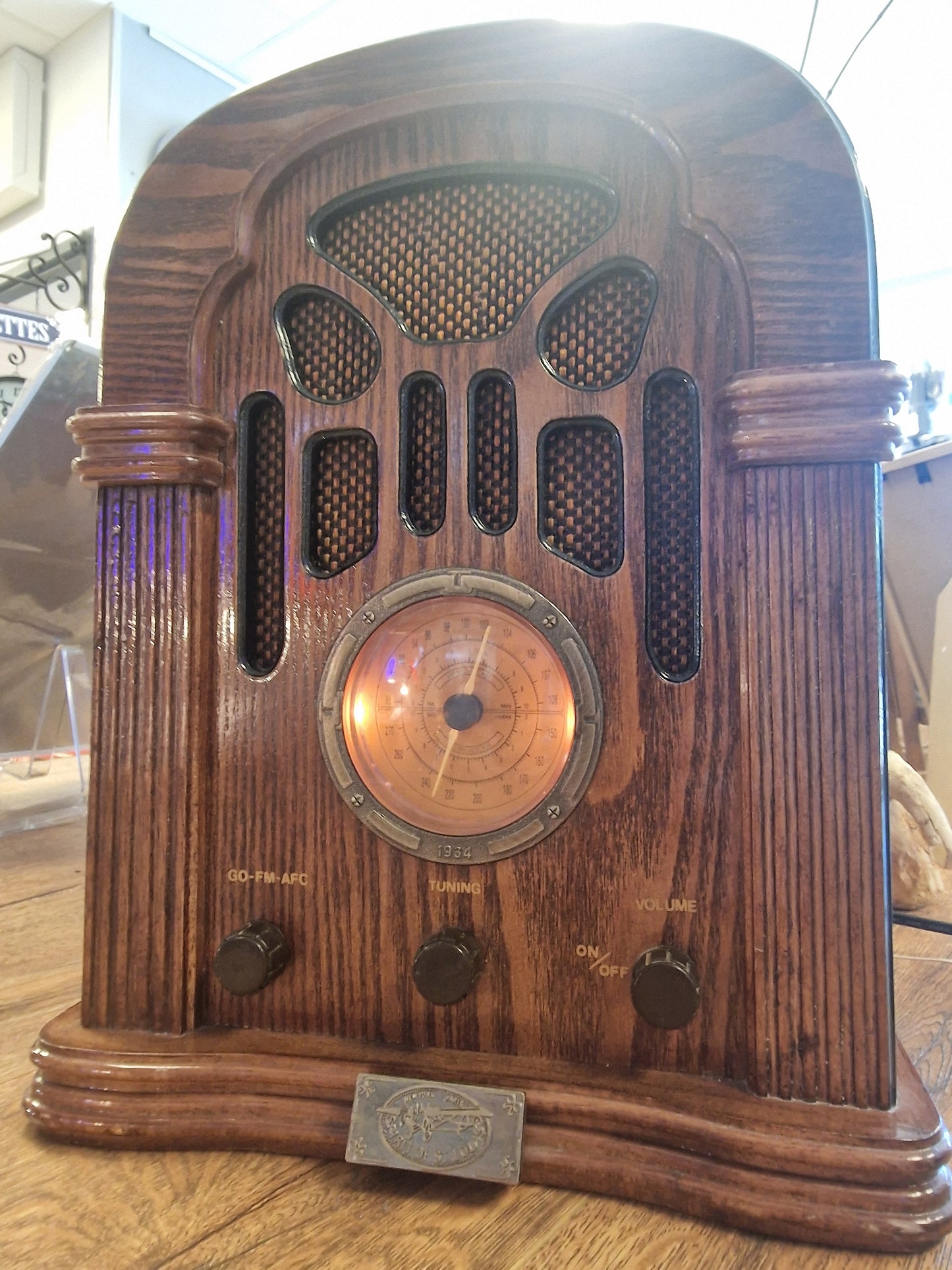Radio vintage Spirit of St. Louis années 1990 – Enceinte Bluetooth 5.3 – Auxiliaire – Création VINTAGEDISON