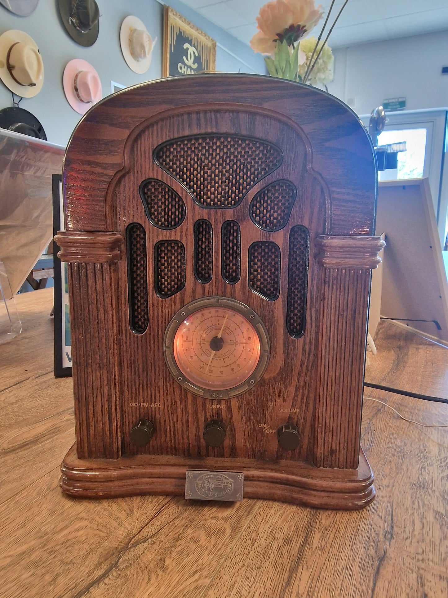 Radio vintage Spirit of St. Louis années 1990 – Enceinte Bluetooth 5.3 – Auxiliaire – Création VINTAGEDISON