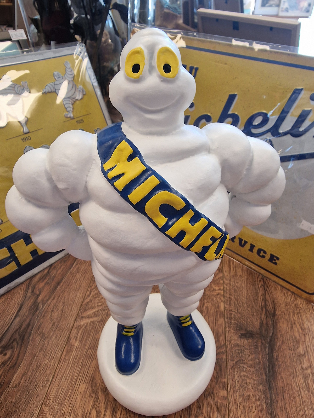 Statuette Bibendum Michelin 34,5 cm – Statue Michelin Man – Objet publicitaire déco garage vintage