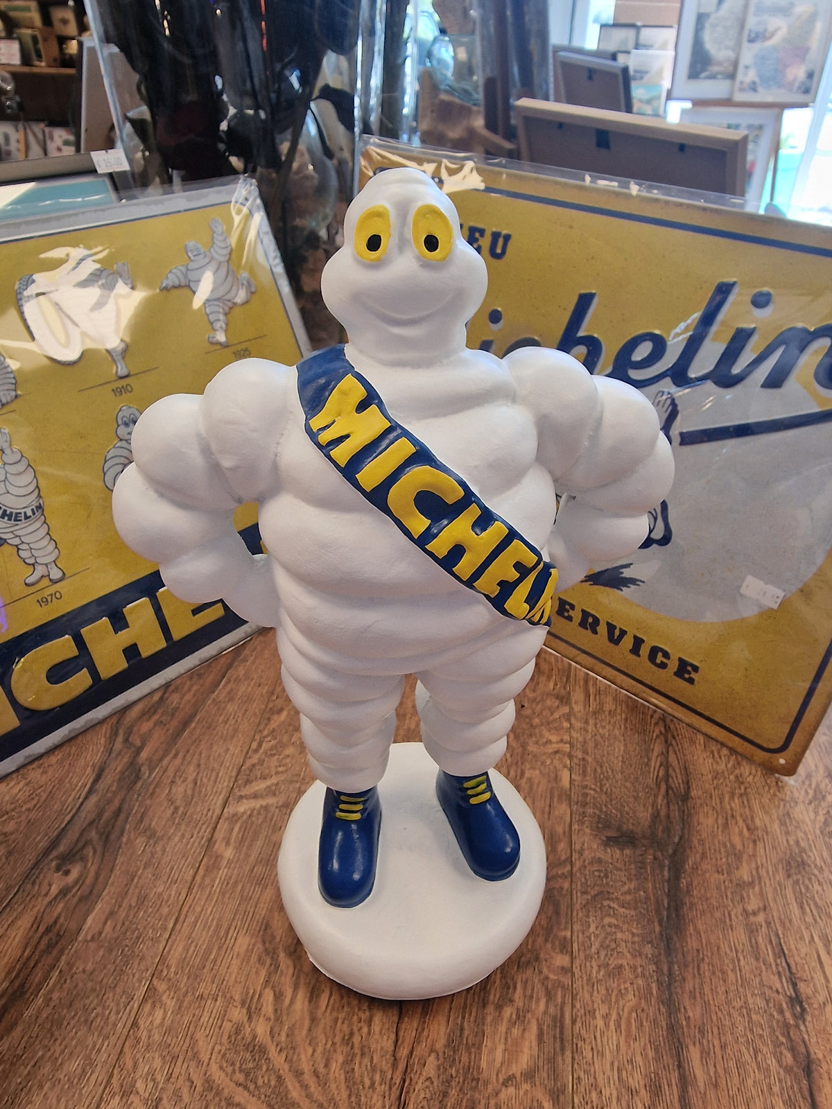 Statuette Bibendum Michelin 34,5 cm – Statue Michelin Man – Objet publicitaire déco garage vintage