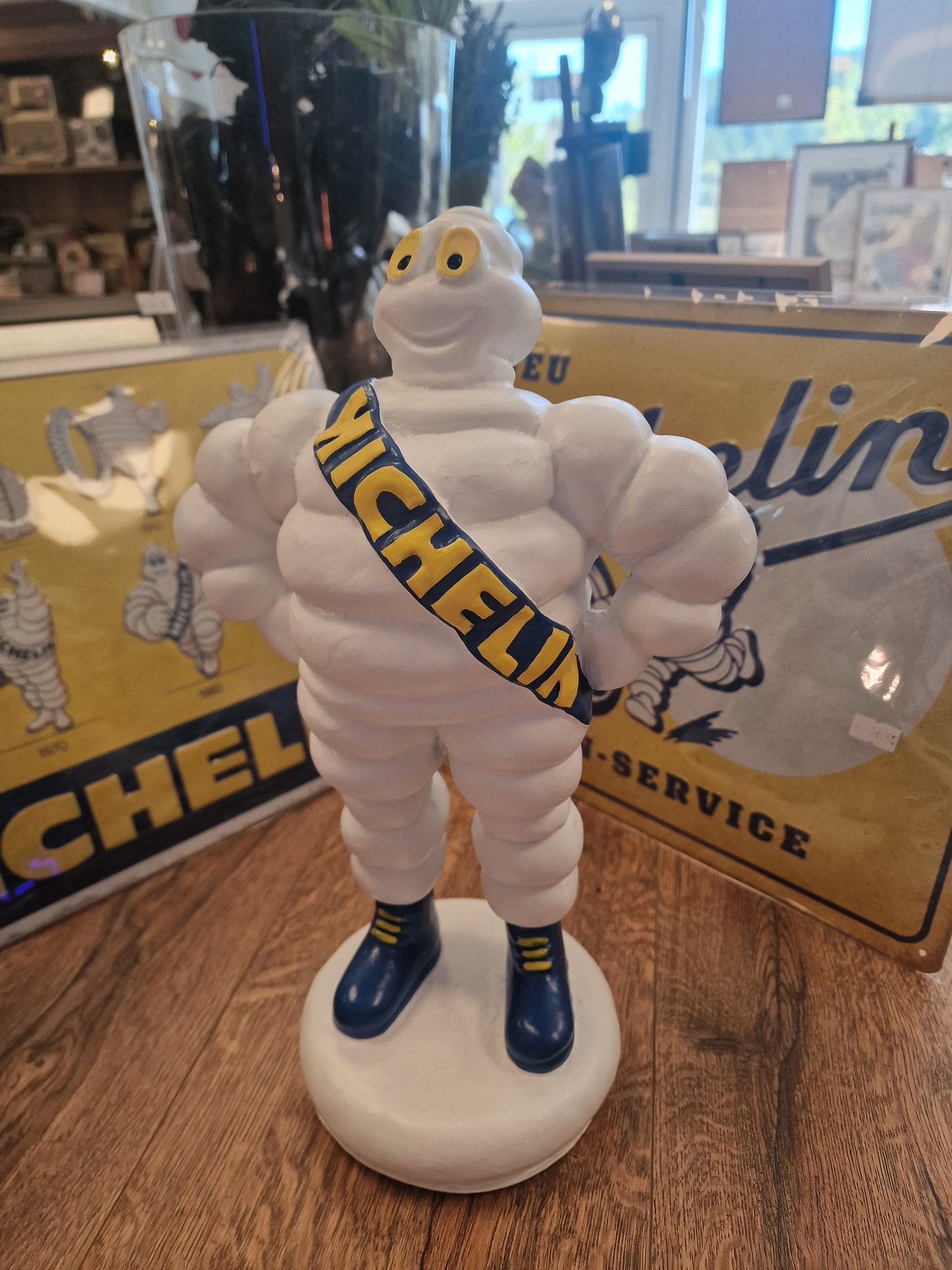 Statuette Bibendum Michelin 34,5 cm – Statue Michelin Man – Objet publicitaire déco garage vintage