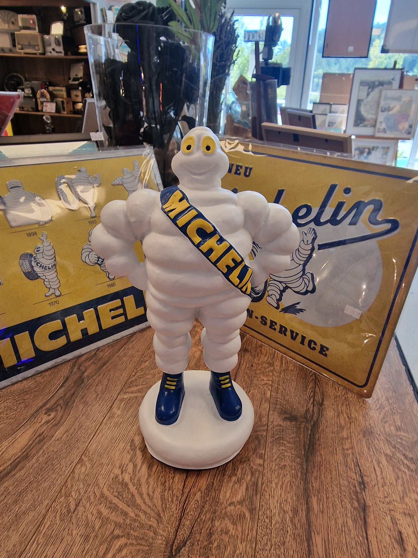 Statuette Bibendum Michelin 34,5 cm – Statue Michelin Man – Objet publicitaire déco garage vintage