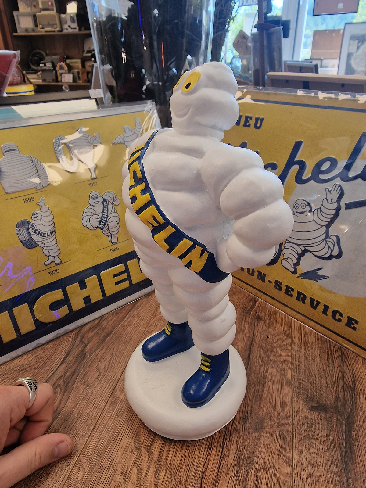 Statuette Bibendum Michelin 34,5 cm – Statue Michelin Man – Objet publicitaire déco garage vintage