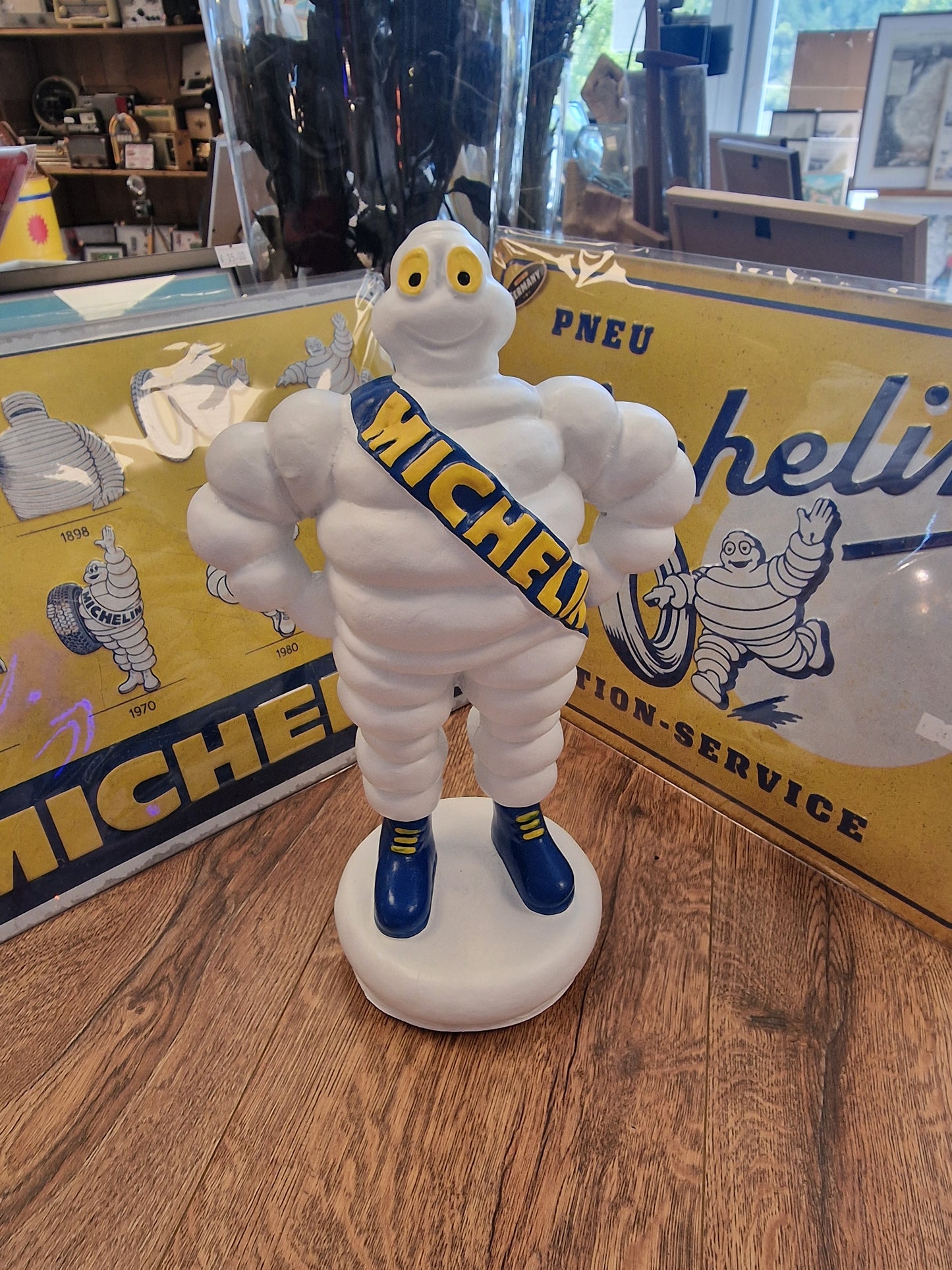 Statuette Bibendum Michelin 34,5 cm – Statue Michelin Man – Objet publicitaire déco garage vintage