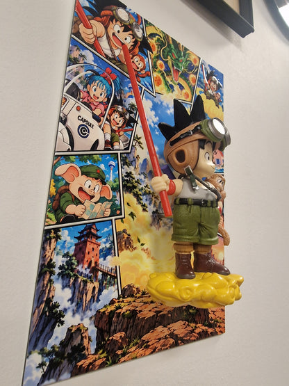Tableau Dragon Ball 3D Son Goku Enfant | VINTAGEDISON