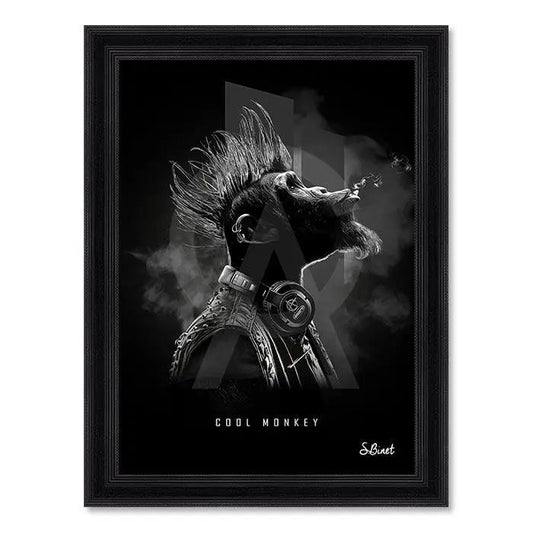 Tableau pop arts Cool Monkey  Sylvain Binet Etsy