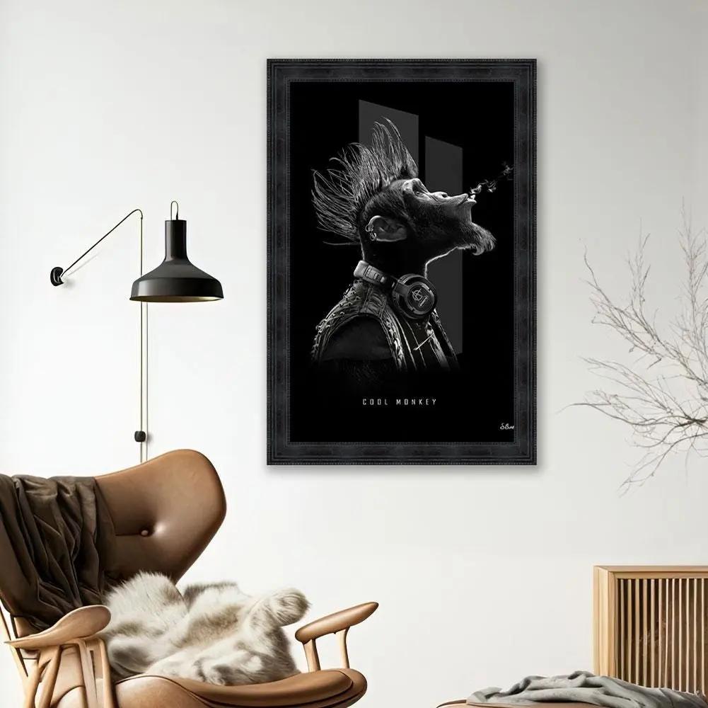 Tableau pop arts Cool Monkey  Sylvain Binet Etsy