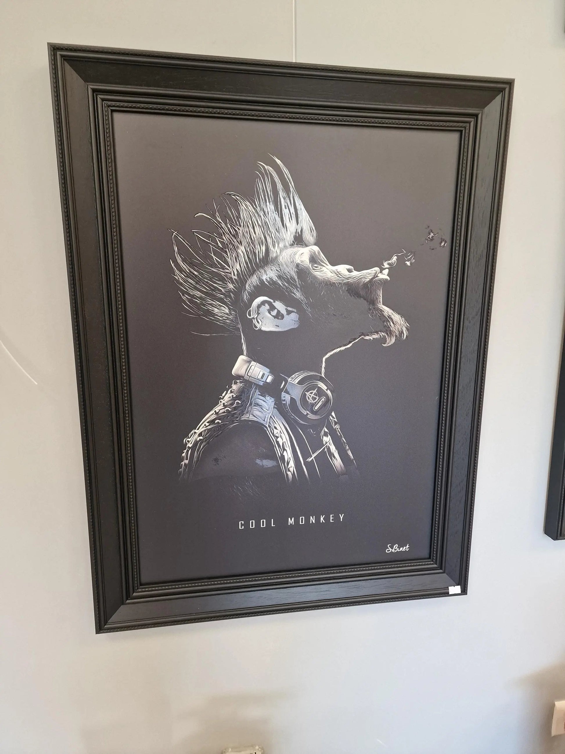 Tableau pop arts Cool Monkey  Sylvain Binet Etsy