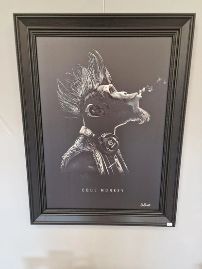 Tableau pop arts Cool Monkey  Sylvain Binet Etsy