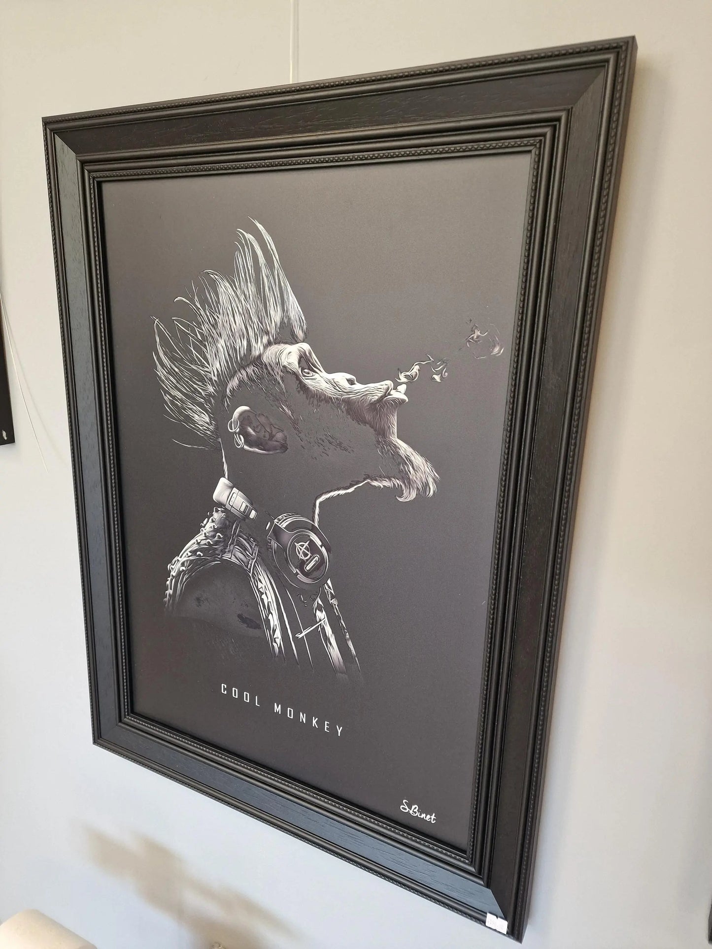 Tableau pop arts Cool Monkey  Sylvain Binet Etsy