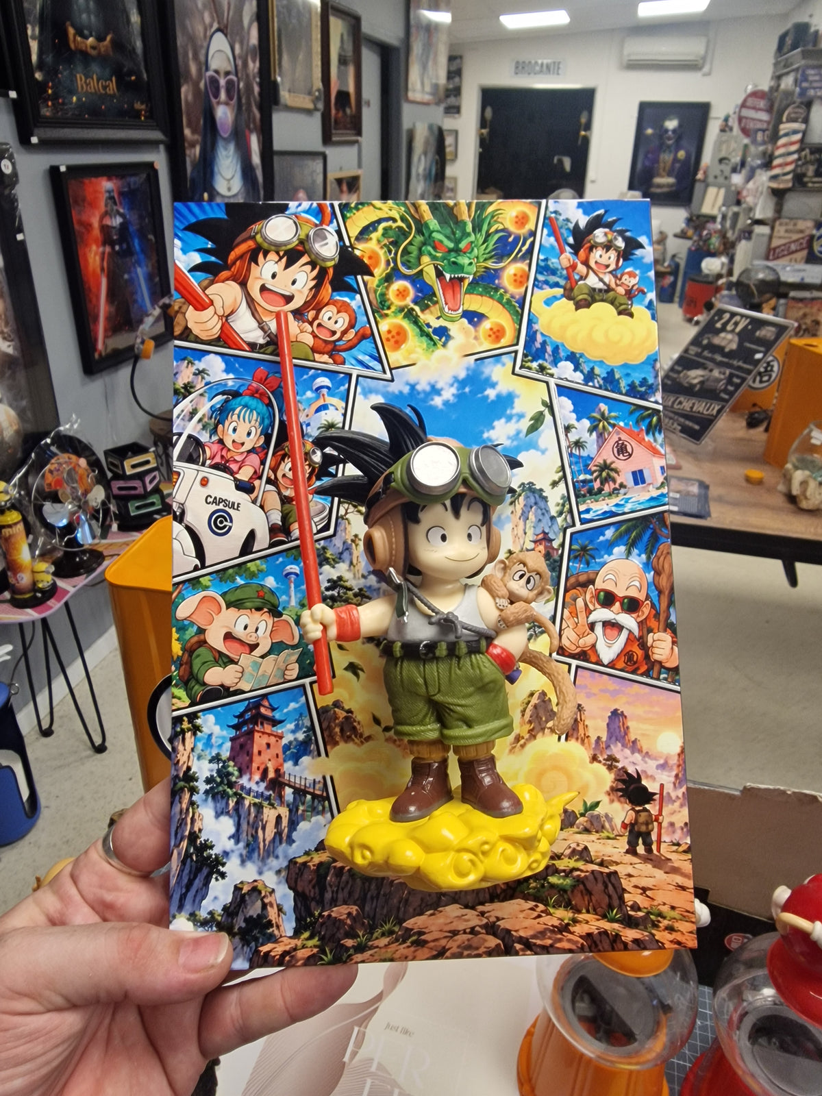 Tableau Dragon Ball 3D Son Goku Enfant | VINTAGEDISON