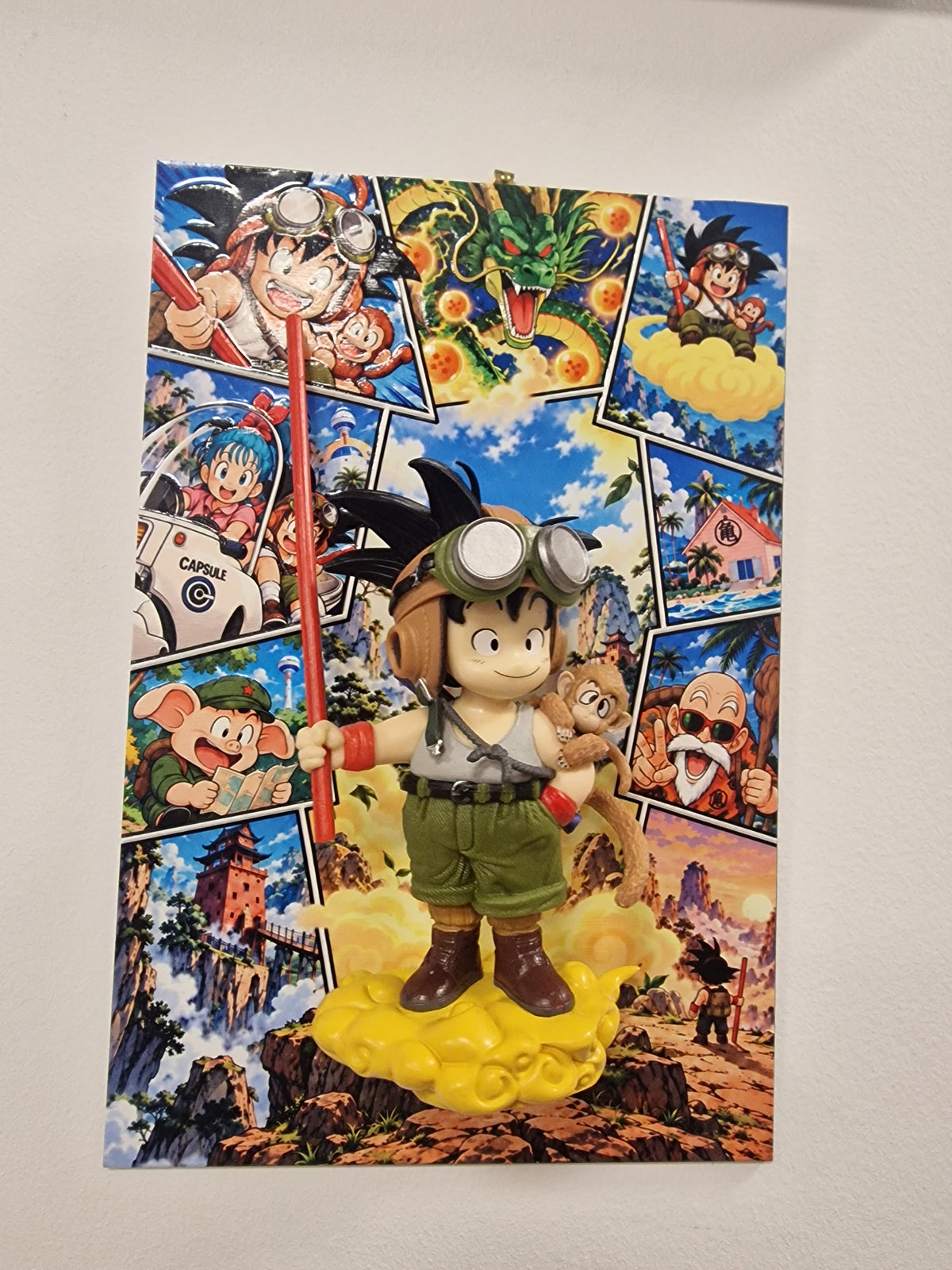 Tableau Dragon Ball 3D Son Goku Enfant | VINTAGEDISON