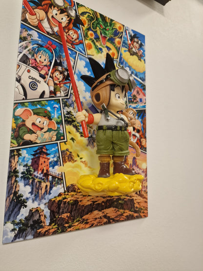 Tableau Dragon Ball 3D Son Goku Enfant | VINTAGEDISON