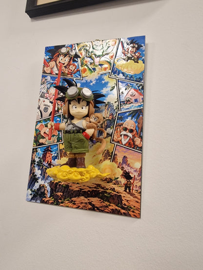 Tableau Dragon Ball 3D Son Goku Enfant | VINTAGEDISON