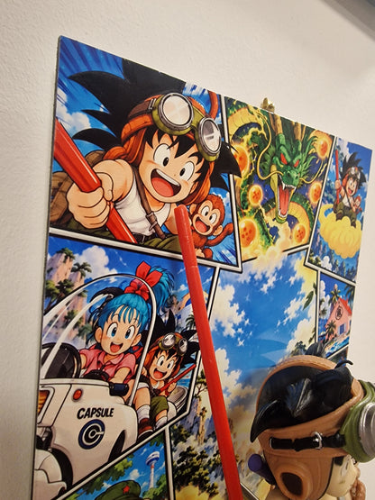 Tableau Dragon Ball 3D Son Goku Enfant | VINTAGEDISON