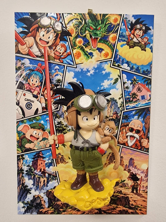 Tableau Dragon Ball 3D Son Goku Enfant | VINTAGEDISON