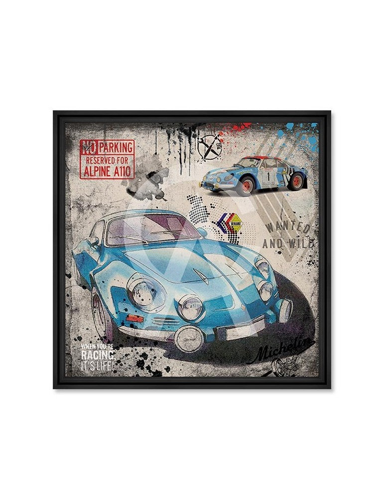 Cadre “Alpine A110 Classic” – Rubix | Cadraven | Art Automobile Vintage