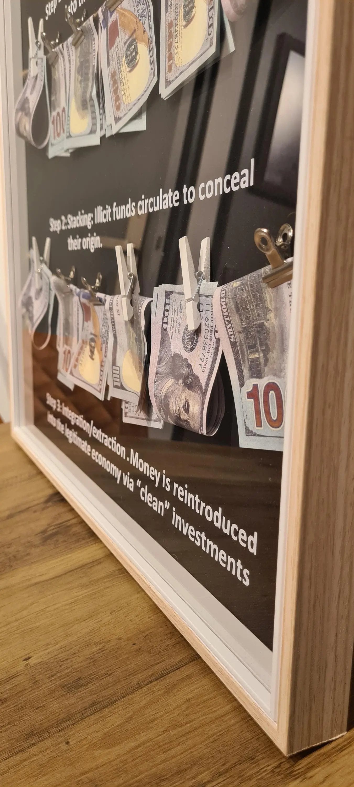 cadre "how to launder money" Etsy