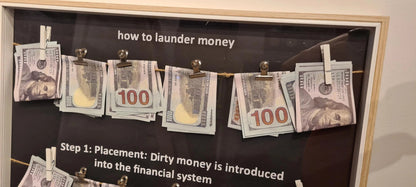 cadre "how to launder money" Etsy