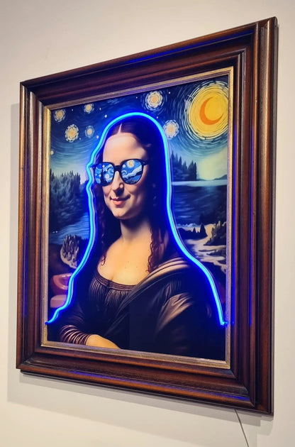 cadre "la nuit de mona lisa" Etsy