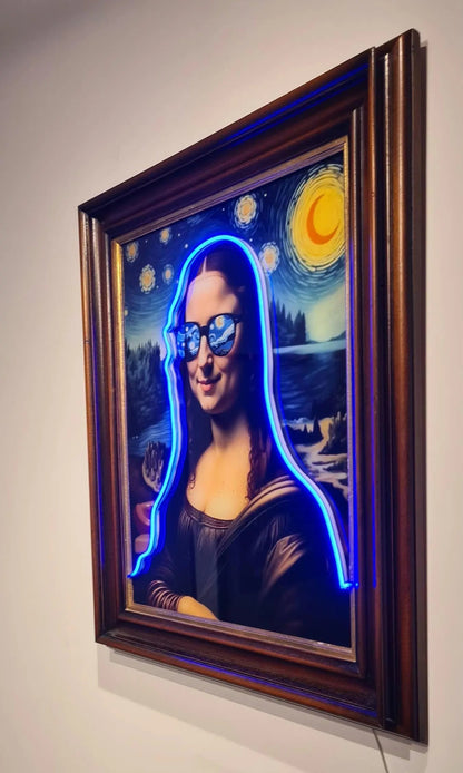 cadre "la nuit de mona lisa" Etsy