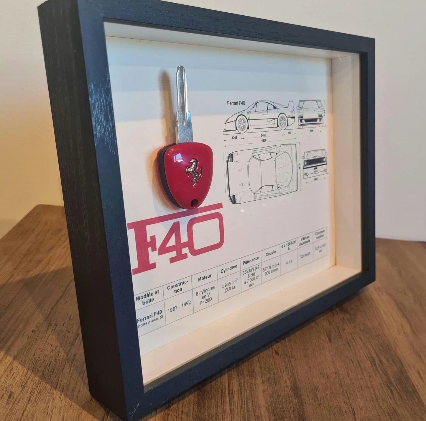 cadre clé Ferrari F40 Etsy