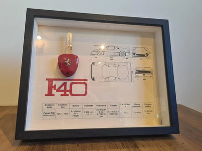 cadre clé Ferrari F40 Etsy