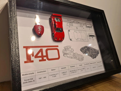 cadre clé Ferrari F40 Etsy