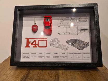 cadre clé Ferrari F40 Etsy