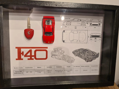 cadre clé Ferrari F40 Etsy