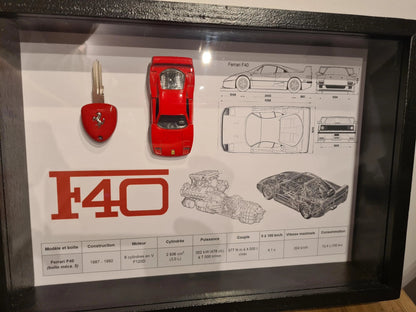 cadre clé Ferrari F40 Etsy