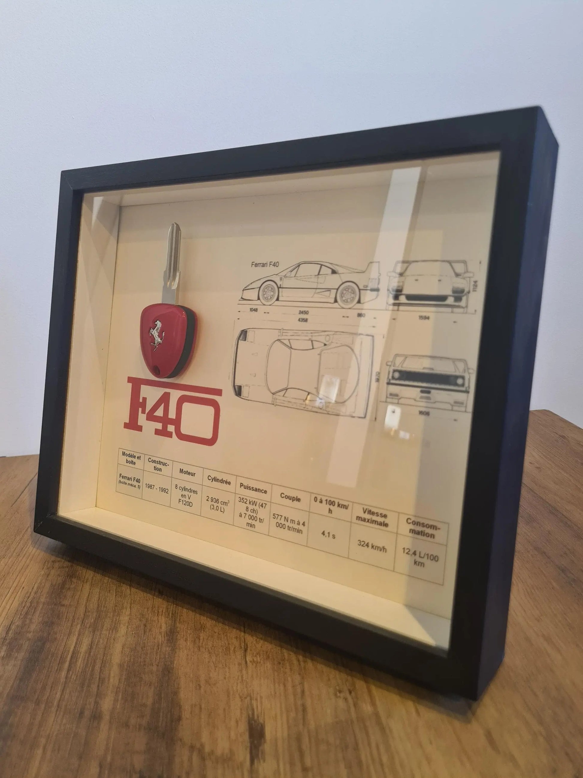 cadre clé Ferrari F40 Etsy
