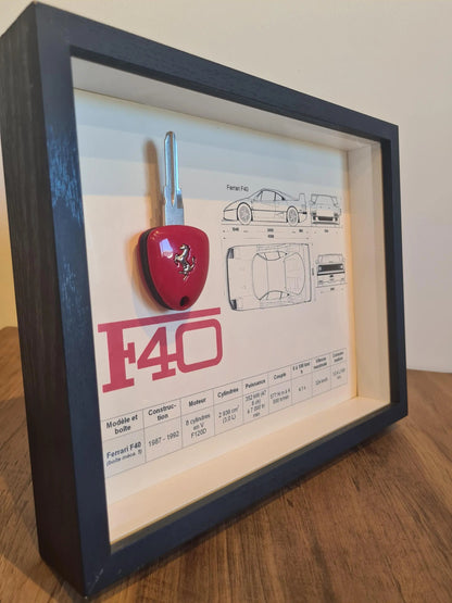 cadre clé Ferrari F40 Etsy