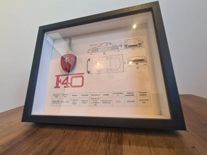 cadre clé Ferrari F40 Etsy