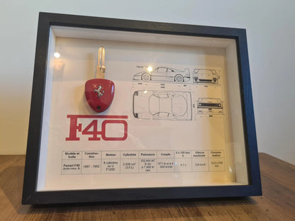 cadre clé Ferrari F40 Etsy