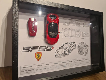 cadre clé Ferrari sf90 Etsy