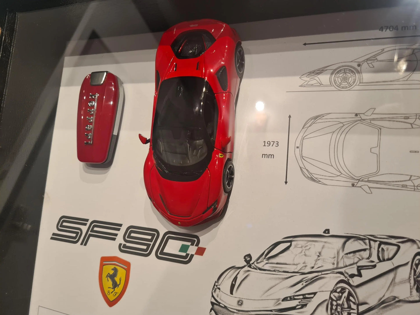 cadre clé Ferrari sf90 Etsy