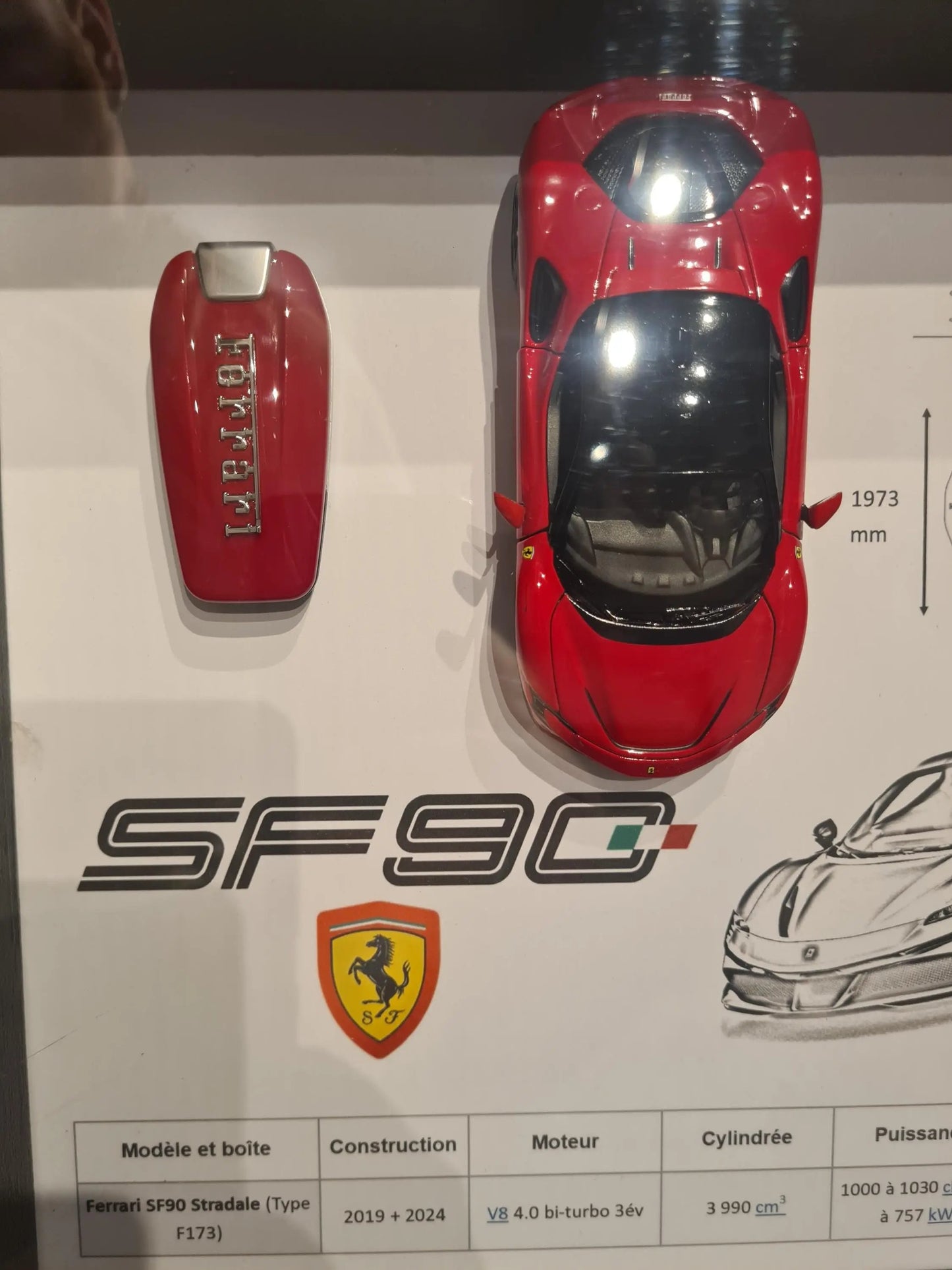 cadre clé Ferrari sf90 Etsy