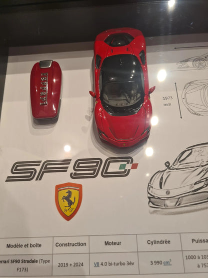 cadre clé Ferrari sf90 Etsy